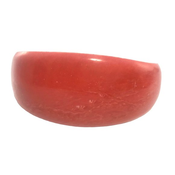 Vintage Marbled Red Child's Lucite Cuff Bracelet - Picture 2 of 5